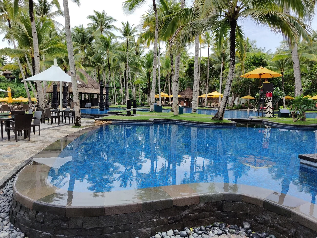 Splash and soak in the vast pool area.