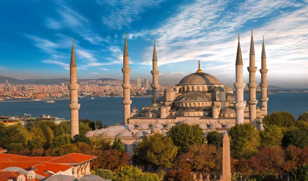 The Blue Mosque in Istanbul, one of the best places to visit in Turkey.